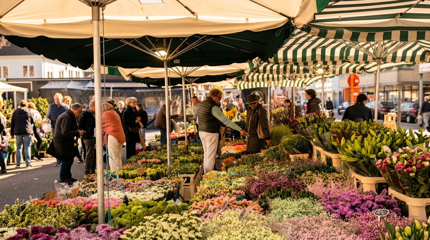 Knokke Market: cheese, flowers and the North Sea